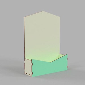 envelope box for flowers vector file dxf svg cdr for CNC laser cut box storage template glowforge - 3, 4, 6 mm.