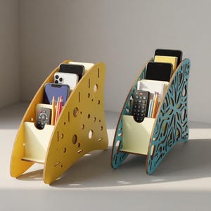 Laser Cut Phone Organizer: CNC Router Files (4.0 mm) (Digital Download)