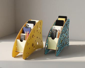 Laser Cut Phone Organizer: CNC Router Files (4.0 mm) (Digital Download)