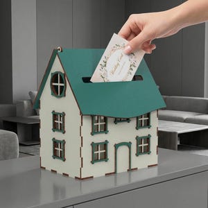 Custom Mailbox House Cnc Plans Wood Mailbox Laser Cut svg (Digital Download) 3 sizes.
