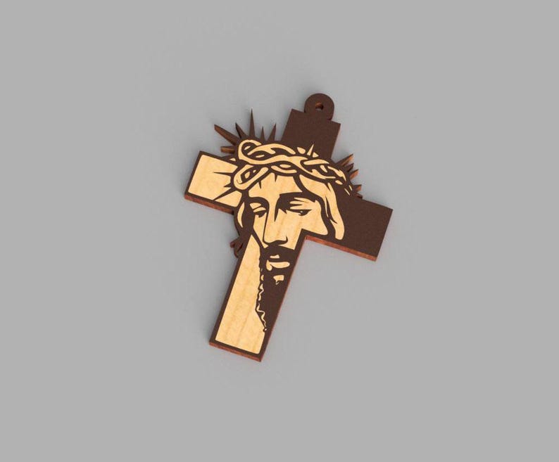 Jesus Christ Cross SVG Laser Cut File (digital File) - Etsy