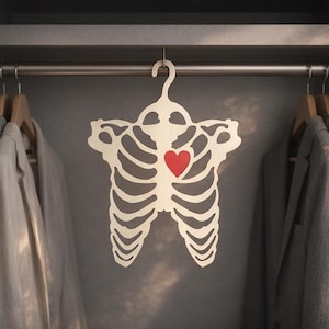 Skeleton Ribcage Hanger SVG, Gothic Wedding Decor, Spooky Halloween Laser Cut File (Digital Download)