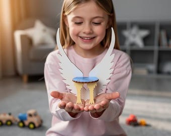 Angel Wing Doll Chair Laser Cut File | Miniature Plywood Furniture (Digital Download)