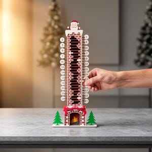 Weihnachts-Adventskalender SVG: Santa Countdown Laser Cut Dateien (Digital Download)