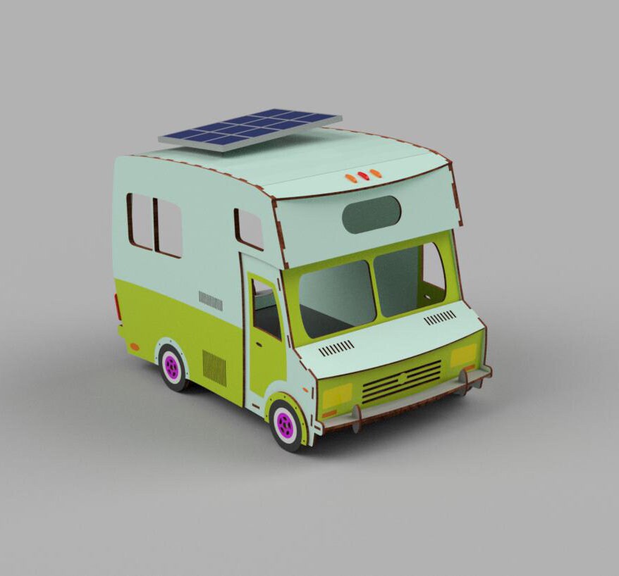 Dog Indoor House van bus svg Cat Indoor House Modern Dog house Plywood pet house Custom Furniture DXF File Cnc Cut Laser Cut House