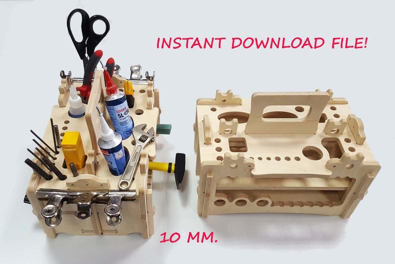 Holder Tool Organizer laser cut holder file cnc router cdr Etsy