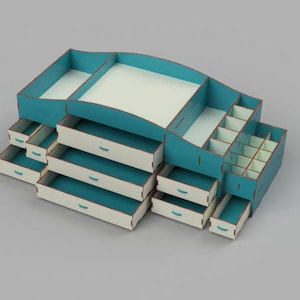 Xtool files laser cut organizer wooden organizer laser cut plans Digital Organizer File lasercut organizer cnc plan 4 mm.