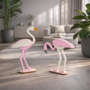 Flamingo SVG Cut File: Pink Christmas Décor, 5 Sizes (Digital Download)