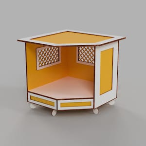 Modern Pet House Indoor Cat House 4, 6, 8, 10, 12 mm Pet Furniture for Cats and Small Dogs Plywood pet house Cute house for your pet