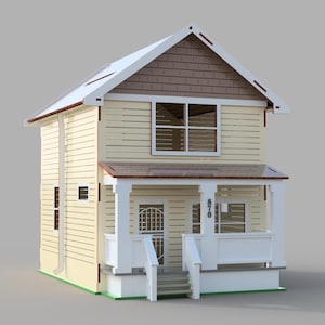 Houten landhuis Huis spaarpot Bruiloft huis net getrouwd, lasersnijden project, bestanden svg dxf cdr pdf 4mm Bruiloft Decoratie Huis