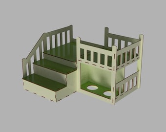 CNC Laser Cut Pet Bed: Animal House Vector Plan (Digital Download)