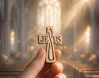 Pocket Jesus SVG Laser Cut File (Digital File)