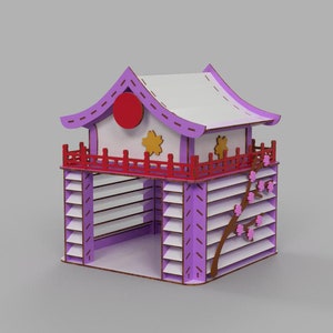 Laser Cut Cat House Plans: CNC Template SVG DXF (Digital Download)