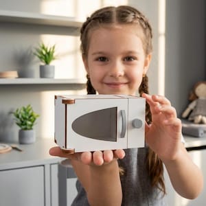 おもちゃの電子レンジレーザーカットファイル – ドールハウスキッチン (svg, dxf, cdr, pdf, ai)