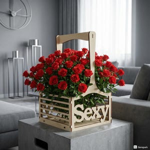 CNC Laser Cut Gift Basket Plan (Digital Download)