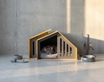 CNC Pet House Plan: Modern Dog/Cat House laser cut (Digital Download)