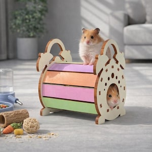 Hamster House CNC Router Plan: Small Animal Home 3 sizes (Digital Download)