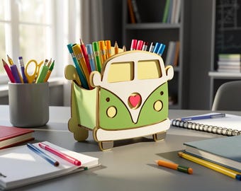 Van Pen Holder Template, Laser Cut File, 3mm (Digital File)