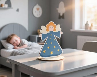 Wooden Angel CNC Plan, 3D Puzzle SVG (Digital File)