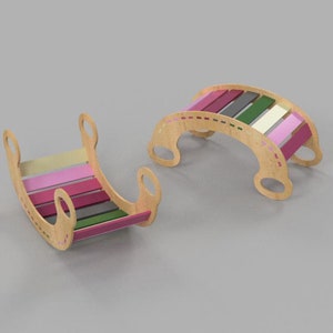 Fun Möbel Kinder Kletterbogen Waldorf Spielzeug Indoor Klettern Gym Spielzeug Spielplatz Montessori Holzspielzeug für Kleinkinder Digitale Dateien 15 mm.