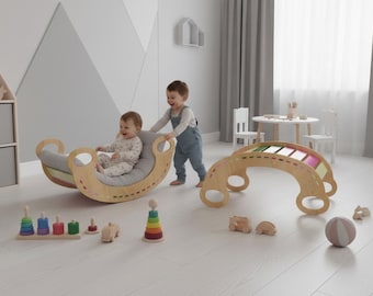 Progetti CNC per arco da arrampicata Montessori: parco giochi al coperto in compensato (download digitale, 15 mm)