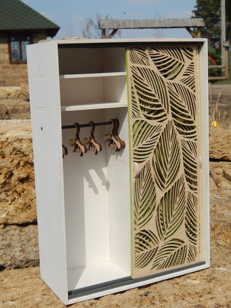 Download Dollhouse cabinet white and natural color furniture ...