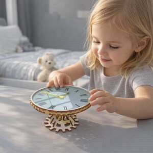 Modern Dollhouse Table Laser Cut File, 1:12 Scale Miniature Furniture SVG (Digital Download)