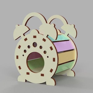 hamster house cnc router plan svg small animal home digital download giunea pig house vector dxf cdr for laser cutting - 4,5,6 mm.