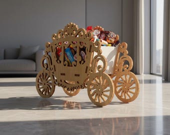 3Dシンデレラのかぼちゃ馬車ペーパークラフトテンプレート（デジタル