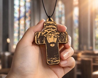 Jesus Cross SVG Laser Cut File, CNC Engraving (Digital File)