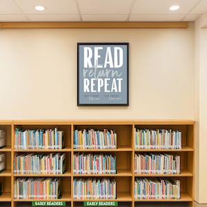 Printable Library Return Sign Home Free Library Sign – Editable Read Return Repeat Printable – Take a ...
