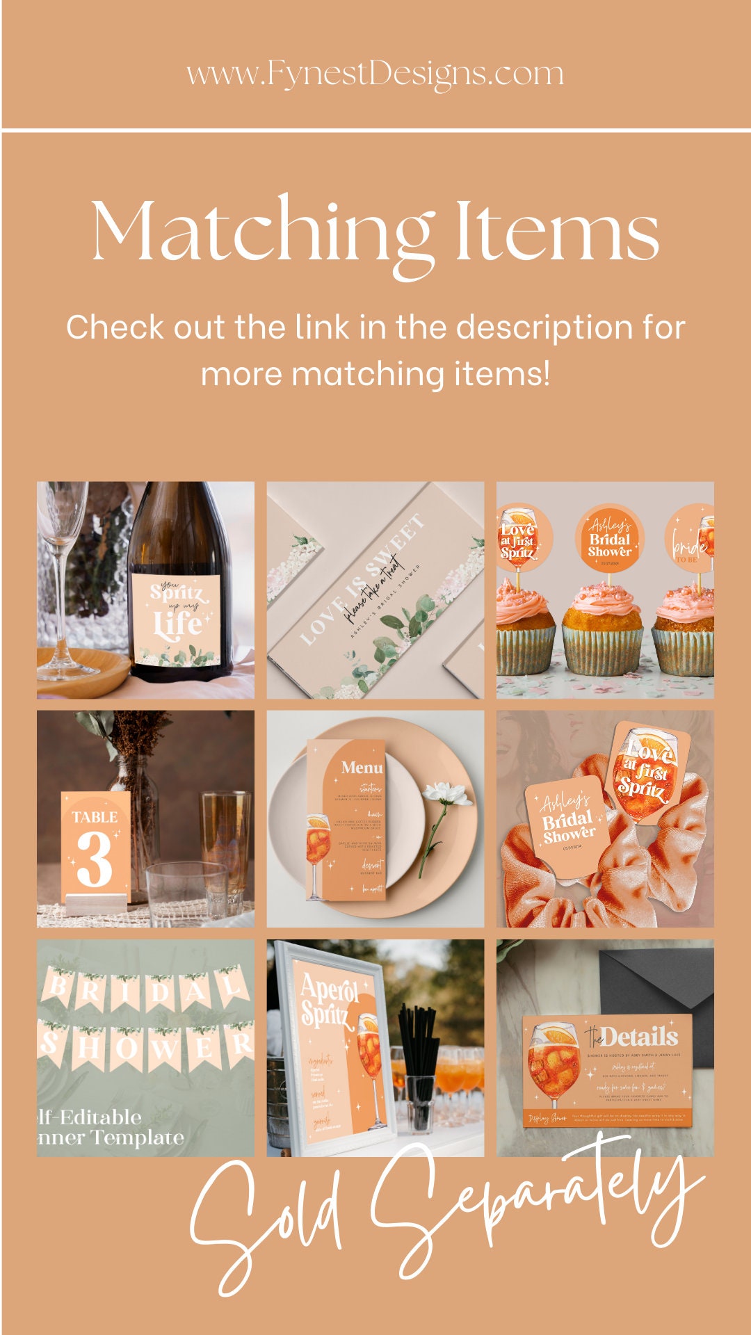 Aeperol Label Editable Aperol Spritz Orange Labels Wine & Champagne 4 SIZES Mini ...
