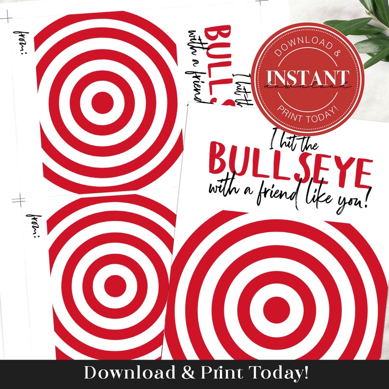 Printable Giftcard Card Idea Red Target Printable - Etsy