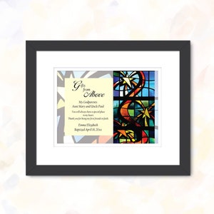 Godparents Gift, Gift for Godparents, Baptism Gift for Godparents, Godparents Print, Godchild Gift to Godparent, Personalized (P305)