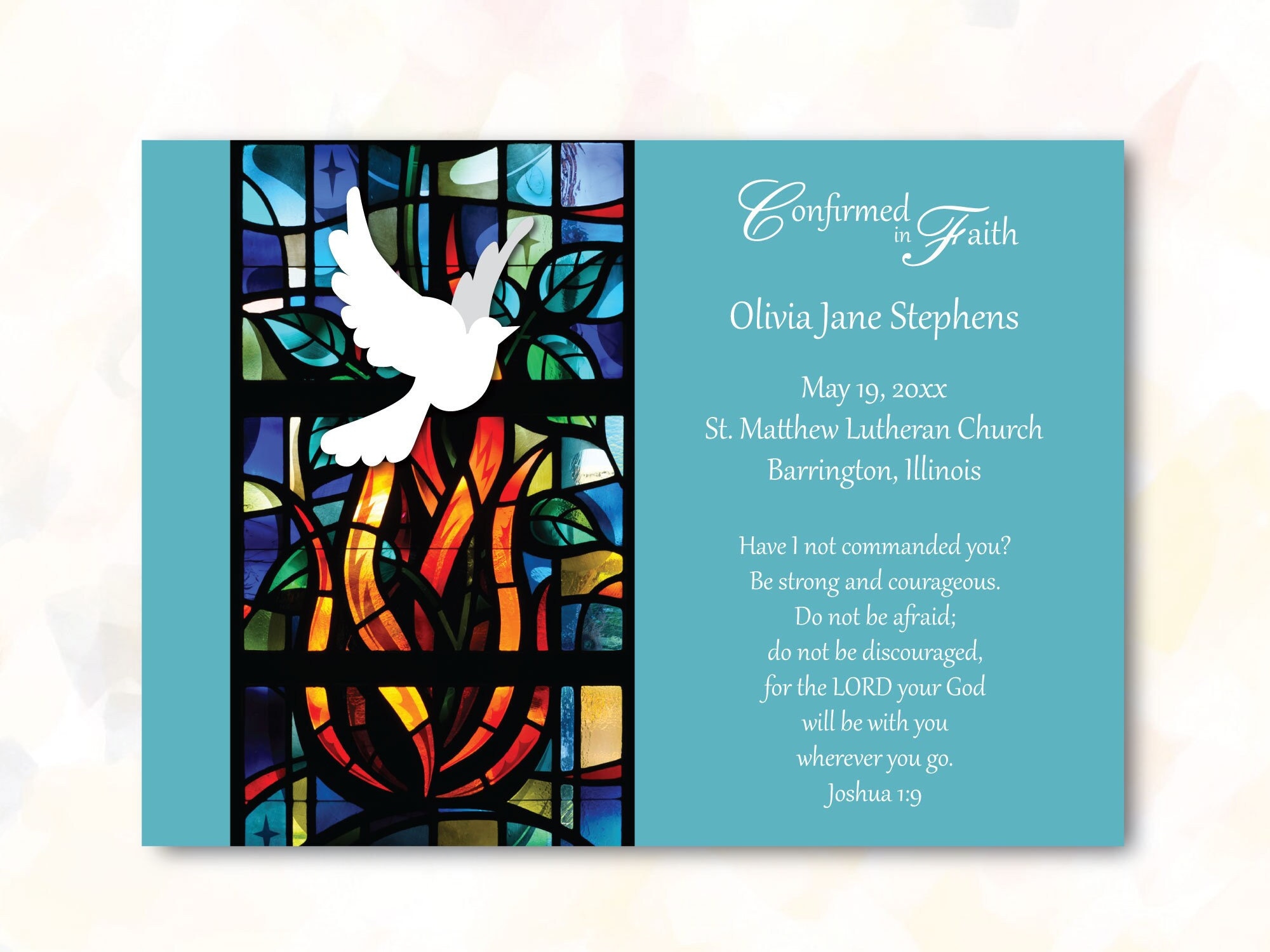 Confirmation Gift - Confirmation Art Print - Confirmation Verse ...