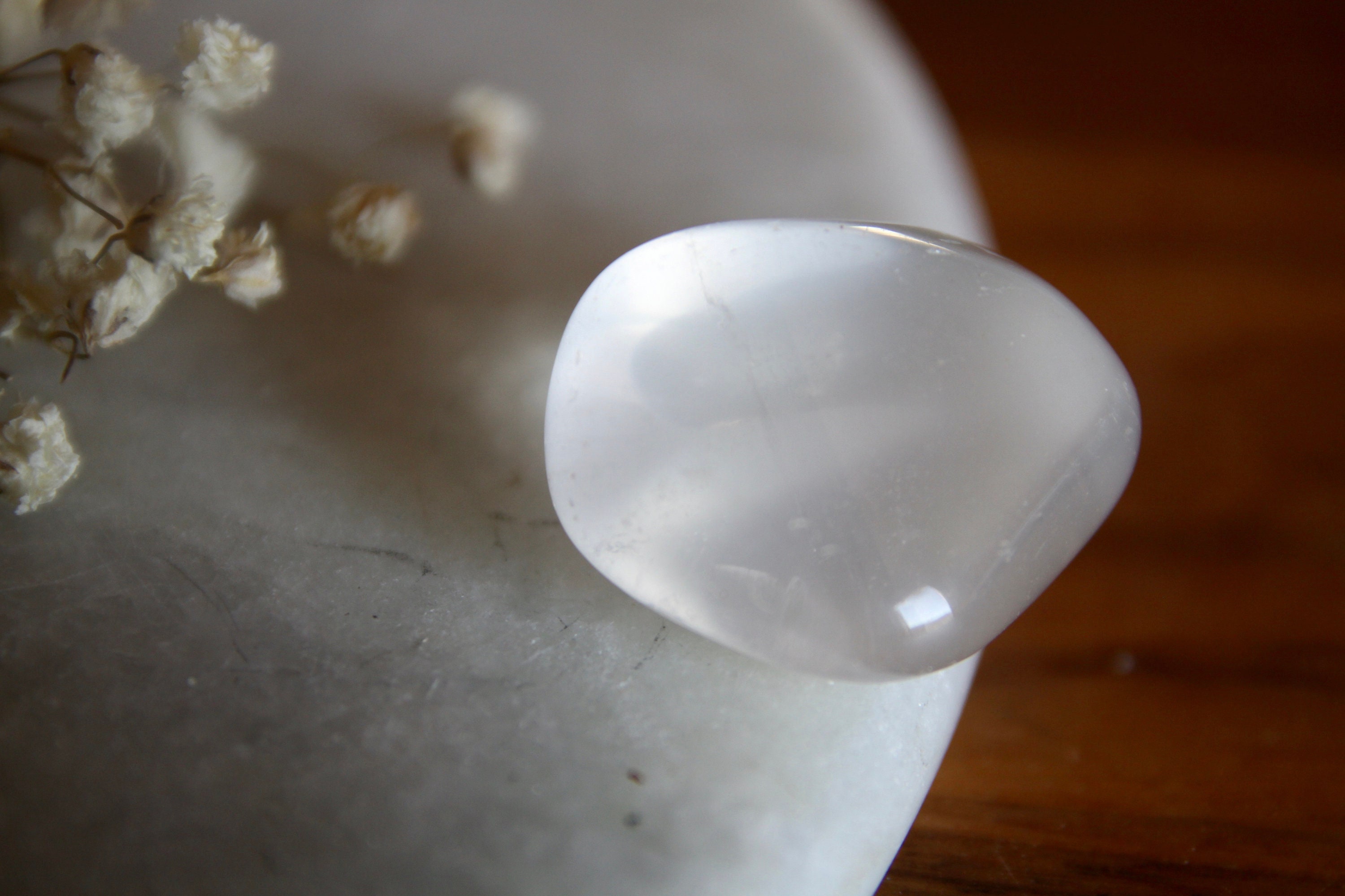 Quartz Girasol Qualité A/ Lquartz Laiteux - Ithothérapie Colère et Blocage