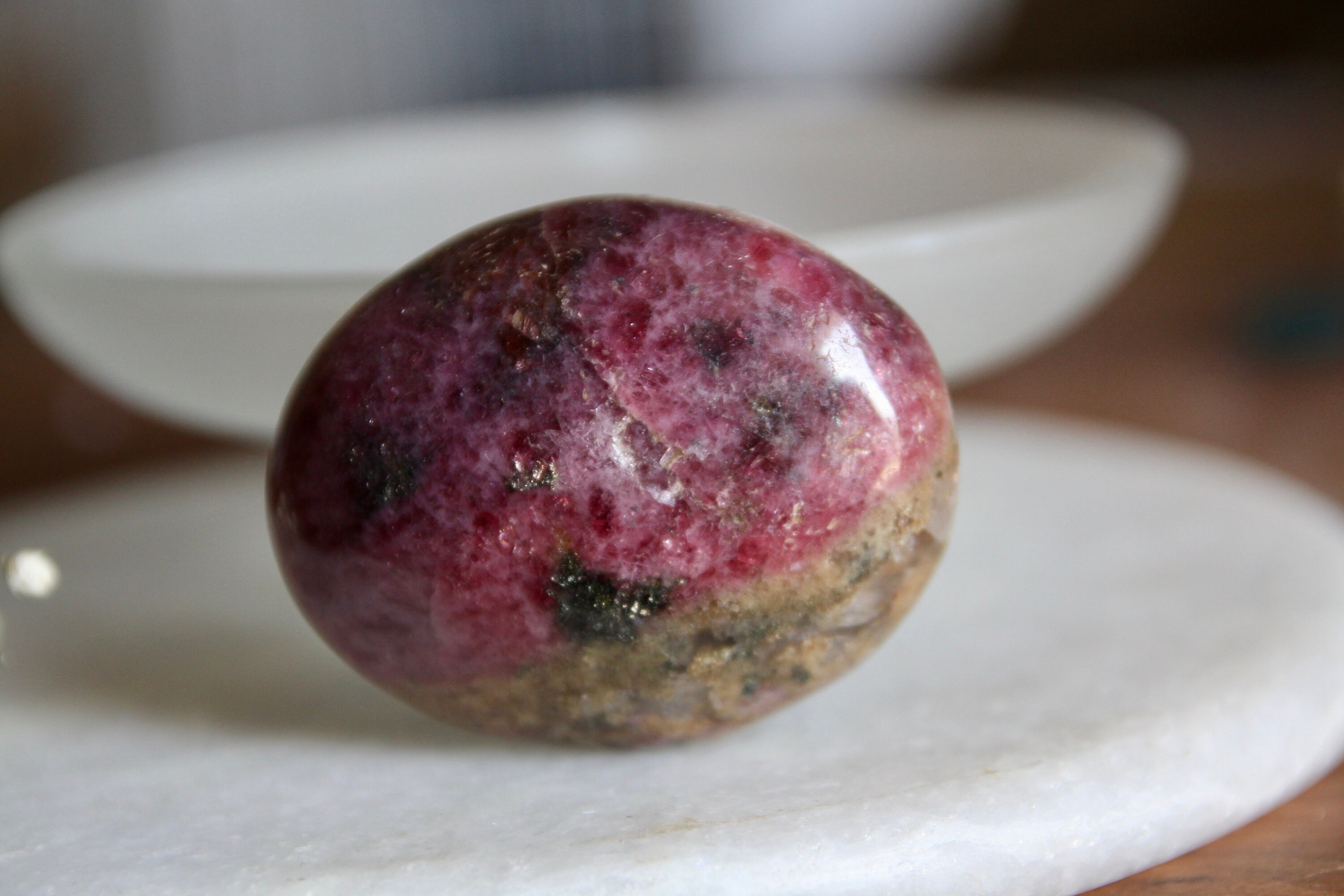 Rhodonite Roulée Qualité Aa