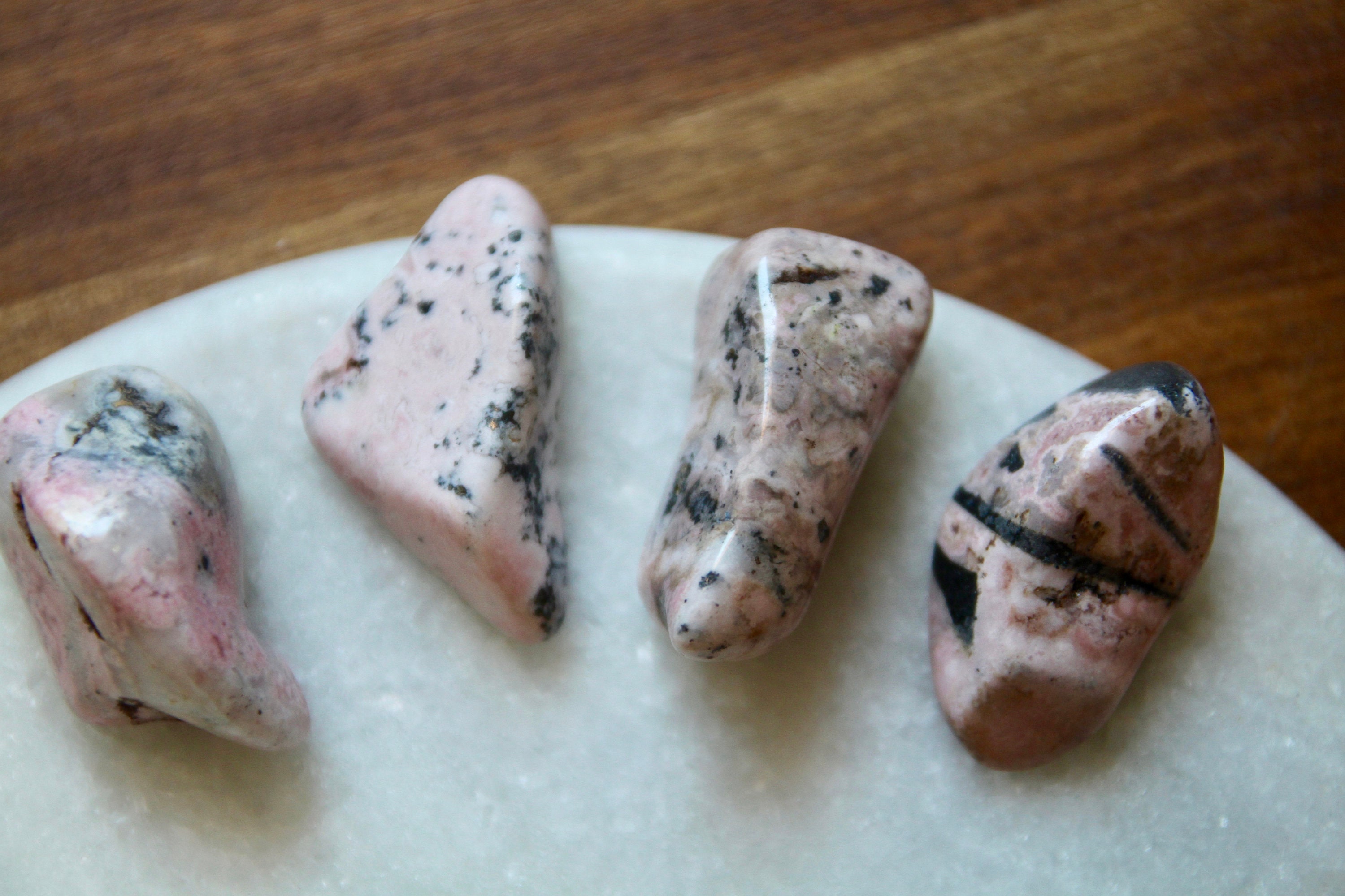 Rhodochrosite Roulée Qualité A/Lithothérapie Amour Compassion - Énergies Positives