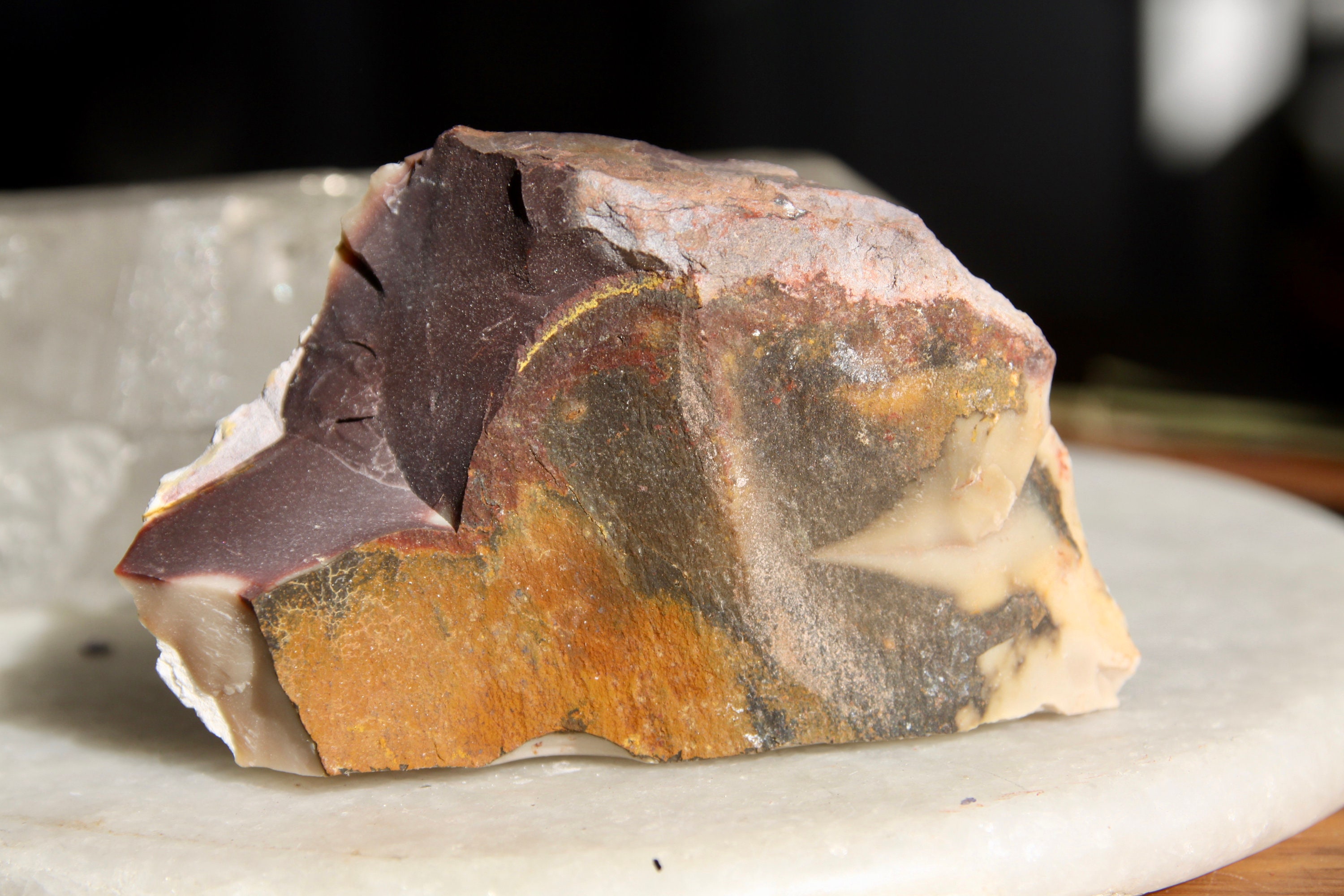 Jaspe Mokaïte Brute Qualité Extra - Lithothérapie Purifie et Protège