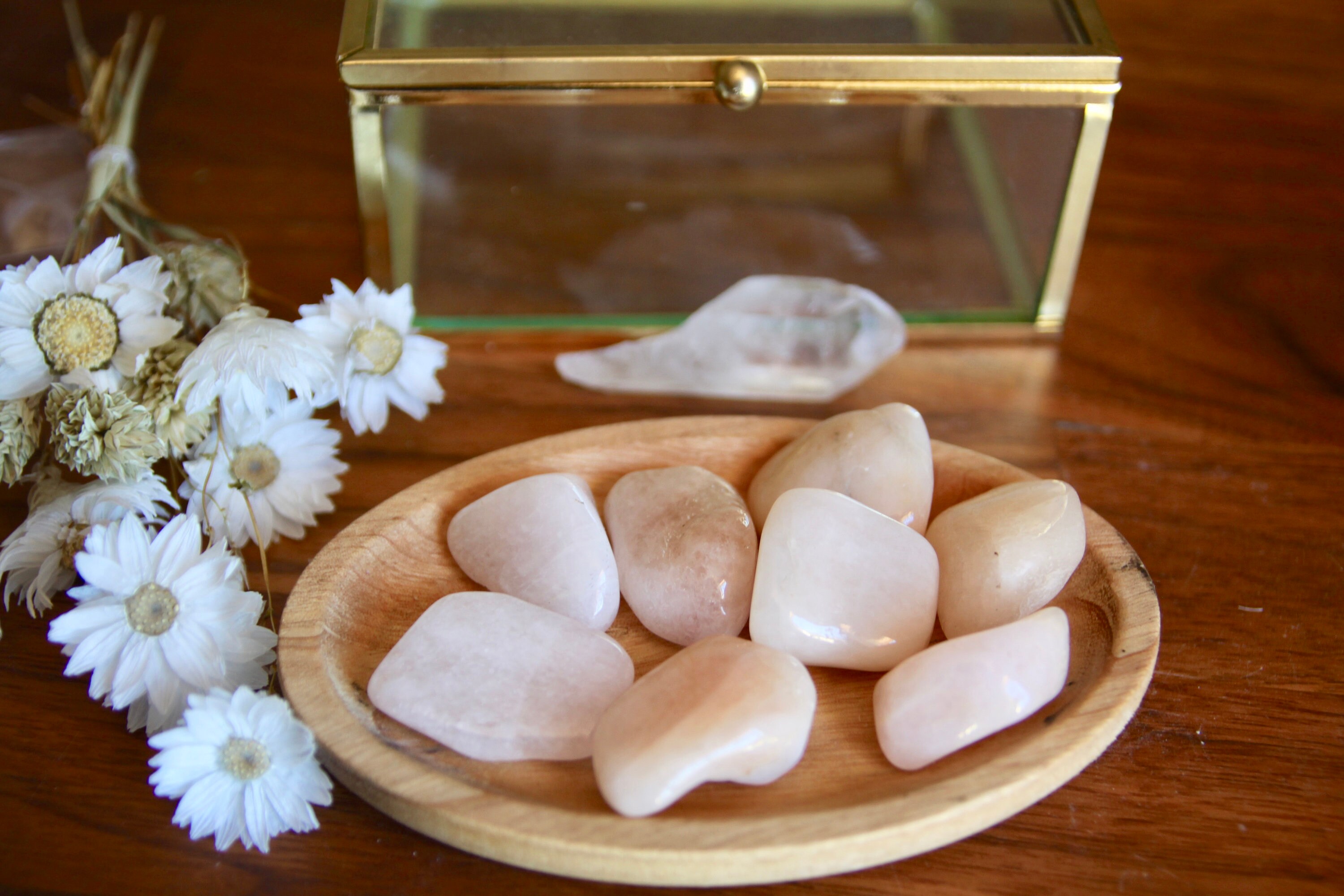 Morganite Roulée Qualité A - Lithothérapie, Pierre de L'amour et Des Sentiments