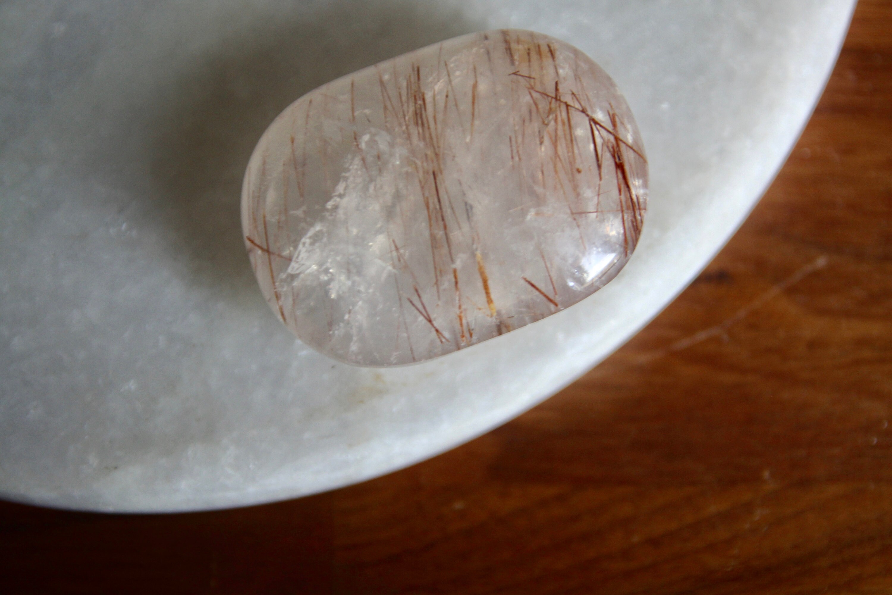 Quartz à Inclusions de Rutile Cuivré Qualité Aaa - Lithothérapie Quartz Rutile