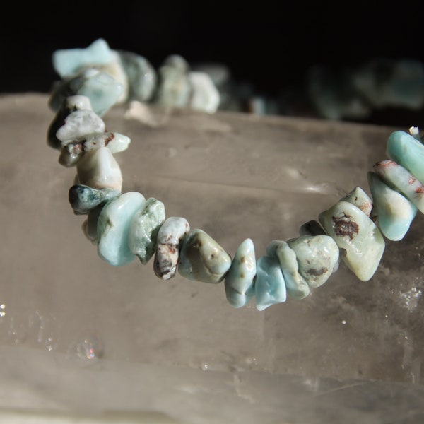 Bracelet  larimar - lithothérapie stress et colère