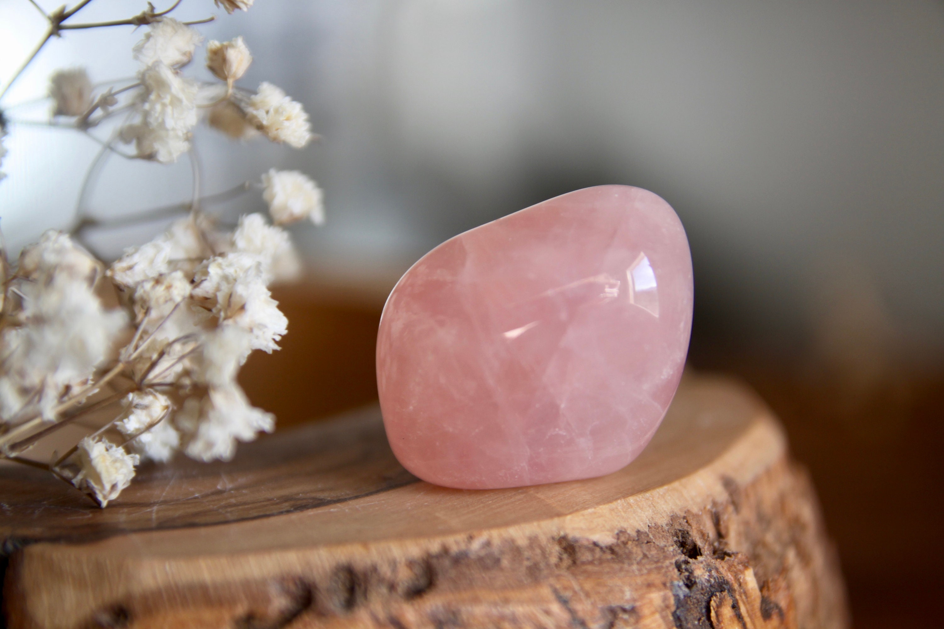 Quartz Rose Qualité A/ Lithothérapie Amour et Apaisement