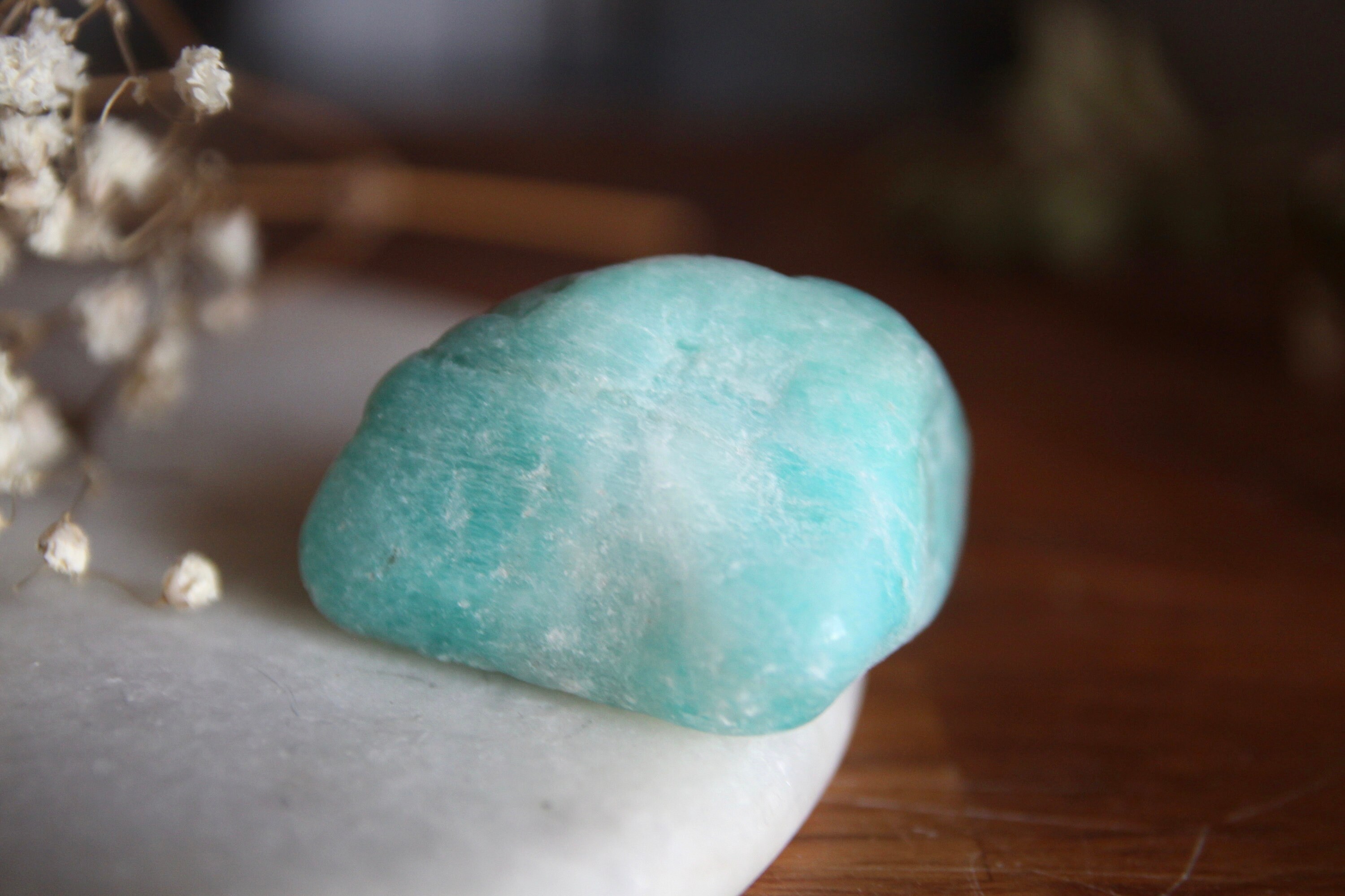 Amazonite Roulée Qualité A/Lithothérapie Amazonite Tendresse et Sincérité Galet Amazonite