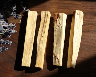 Palo santo haute qualité lot de 4 éco-responsable / stick palo santo / encens palo Santo