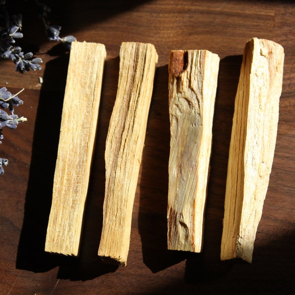 Palo santo haute qualité lot de 4 éco-responsable / stick palo santo / encens palo Santo