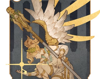 Overwatch - Mercy Foil print