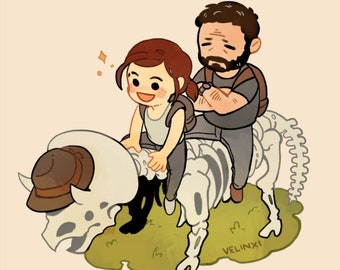 The Last of Us part 2- TLOU stickers (Joel and Ellie)