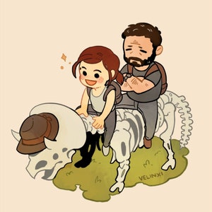 The Last of Us part 2- TLOU stickers (Joel and Ellie)