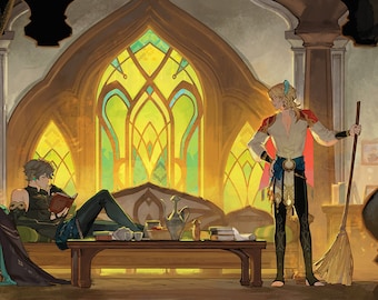 Genshin Impact - Haikaveh Kaveh and Alhaitham art print